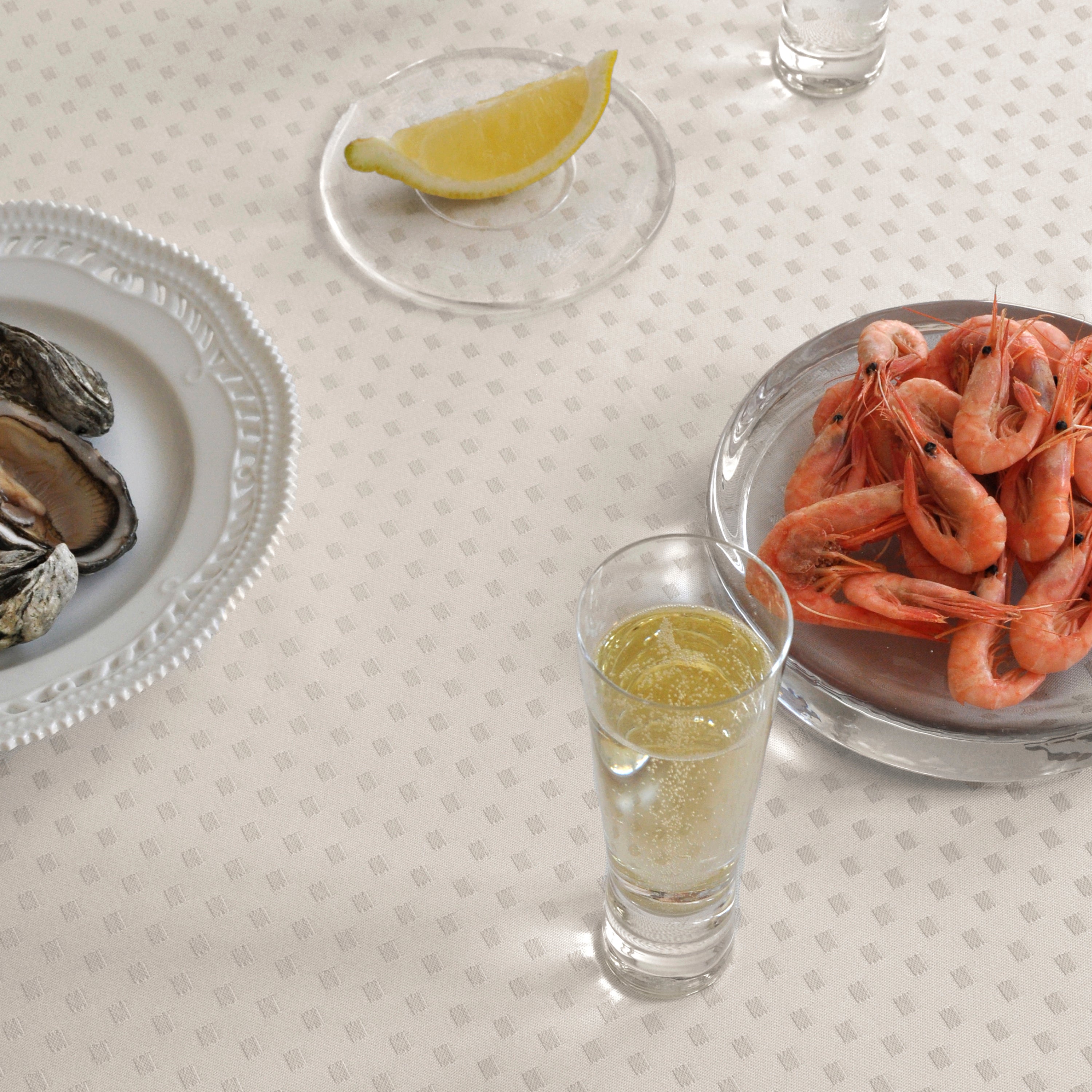 Rond damast tafelkleed